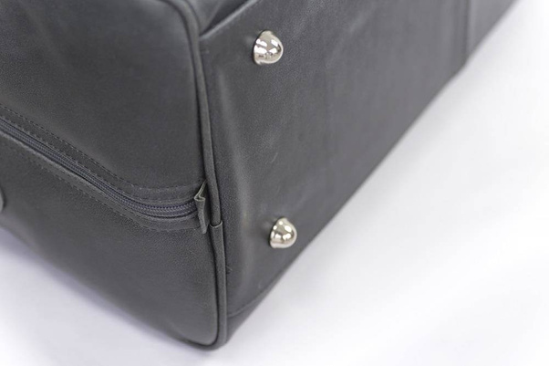 Skórzana torba podróżna na ramię BRØDRENE R20 grafit smooth leather - min. zamówienie 20 / 50 / 100 szt.