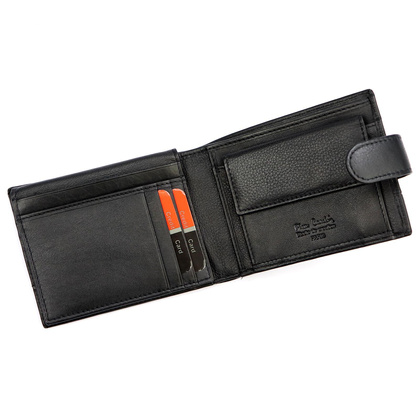 PORTFEL SKÓRZANY Pierre Cardin YS605 8806A czarny + czerwony