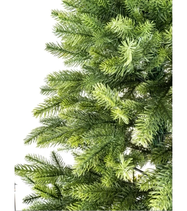 Choinka sztuczna PE01 180 cm  zielona z metalowym stojakiem jasnozielona silikonowa