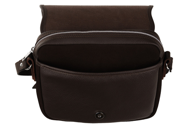 Brązowa torebka damska ze skóry licowej i zamszu Canaletto TD624s19-348