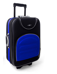 Duża walizka PELLUCCI RGL 801 L Czarno Niebieska