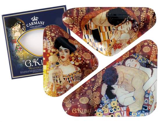 Talerz dekoracyjny - G. Klimt, Rodzina 3 części