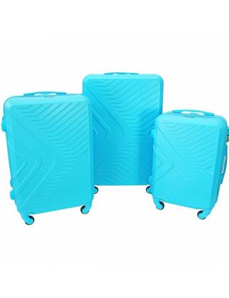 Zestaw 3 walizek KEMER RGL X1 Lazurowy